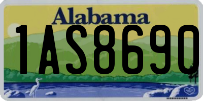 AL license plate 1AS8690