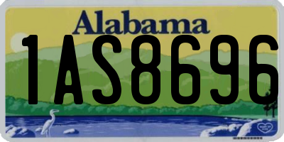 AL license plate 1AS8696