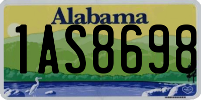 AL license plate 1AS8698
