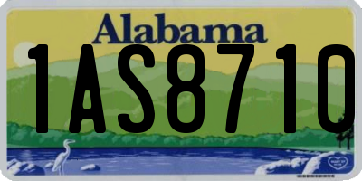 AL license plate 1AS8710
