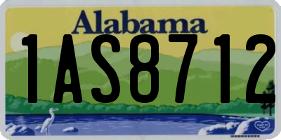 AL license plate 1AS8712