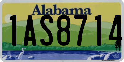 AL license plate 1AS8714