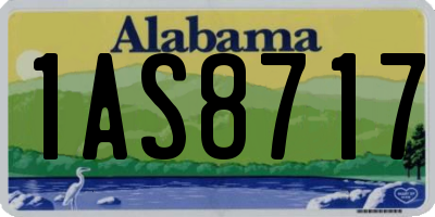 AL license plate 1AS8717