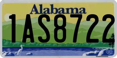 AL license plate 1AS8722