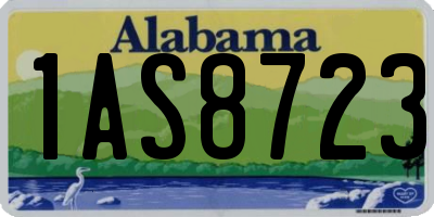 AL license plate 1AS8723