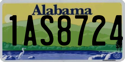 AL license plate 1AS8724