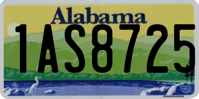 AL license plate 1AS8725