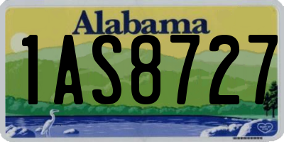 AL license plate 1AS8727