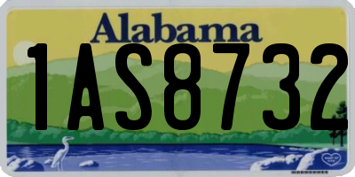 AL license plate 1AS8732