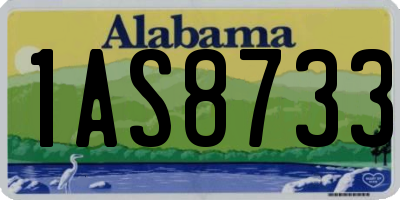 AL license plate 1AS8733