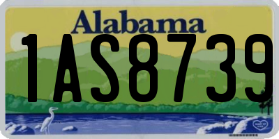 AL license plate 1AS8739