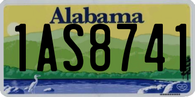 AL license plate 1AS8741