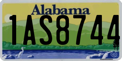 AL license plate 1AS8744