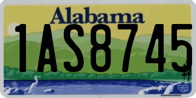AL license plate 1AS8745