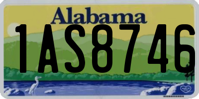 AL license plate 1AS8746