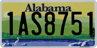 AL license plate 1AS8751