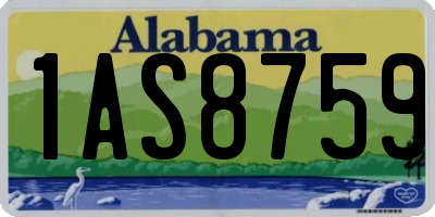 AL license plate 1AS8759