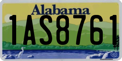 AL license plate 1AS8761