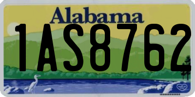 AL license plate 1AS8762