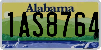 AL license plate 1AS8764