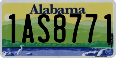 AL license plate 1AS8771