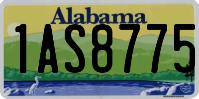 AL license plate 1AS8775