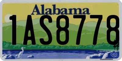 AL license plate 1AS8778