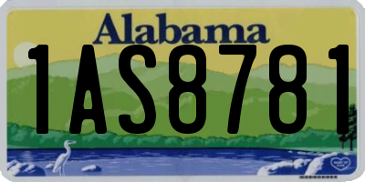 AL license plate 1AS8781