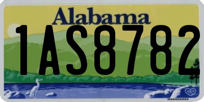 AL license plate 1AS8782