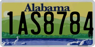 AL license plate 1AS8784