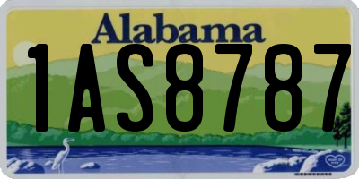 AL license plate 1AS8787