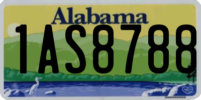 AL license plate 1AS8788