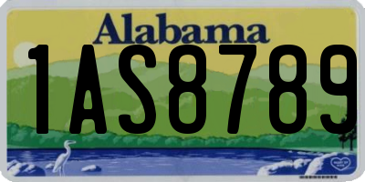 AL license plate 1AS8789