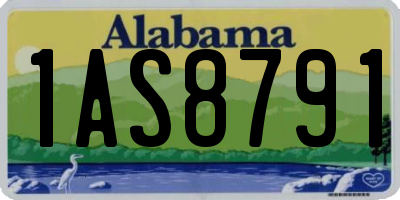 AL license plate 1AS8791