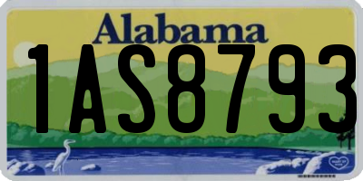 AL license plate 1AS8793