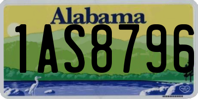 AL license plate 1AS8796