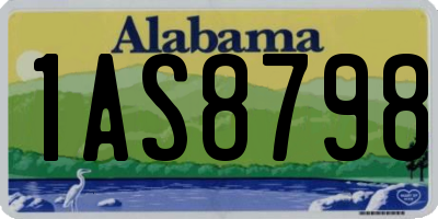 AL license plate 1AS8798