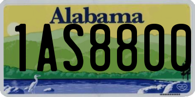 AL license plate 1AS8800