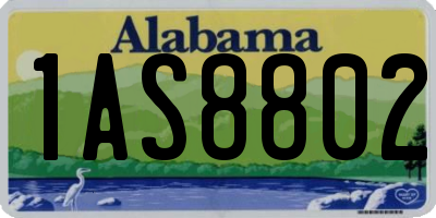 AL license plate 1AS8802