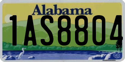 AL license plate 1AS8804