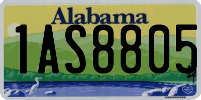 AL license plate 1AS8805