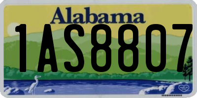 AL license plate 1AS8807