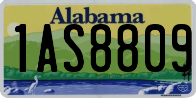 AL license plate 1AS8809