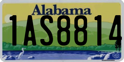 AL license plate 1AS8814