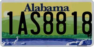 AL license plate 1AS8818