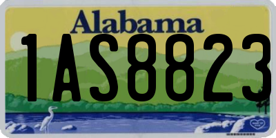 AL license plate 1AS8823