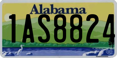 AL license plate 1AS8824
