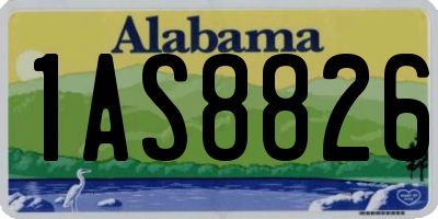 AL license plate 1AS8826