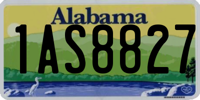 AL license plate 1AS8827
