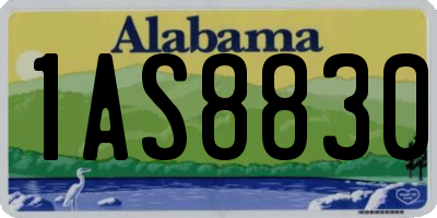 AL license plate 1AS8830